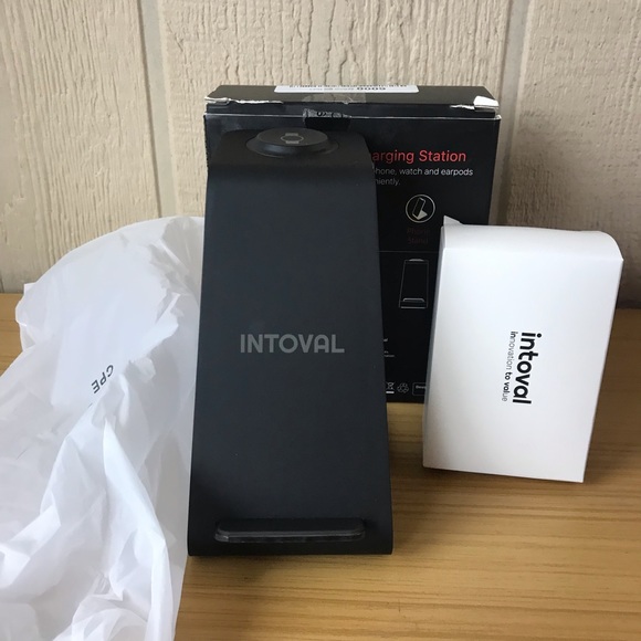 Intoval Wireless Charger, Wireless Charging Station for Phone/Watch/Buds - Picture 9 of 12